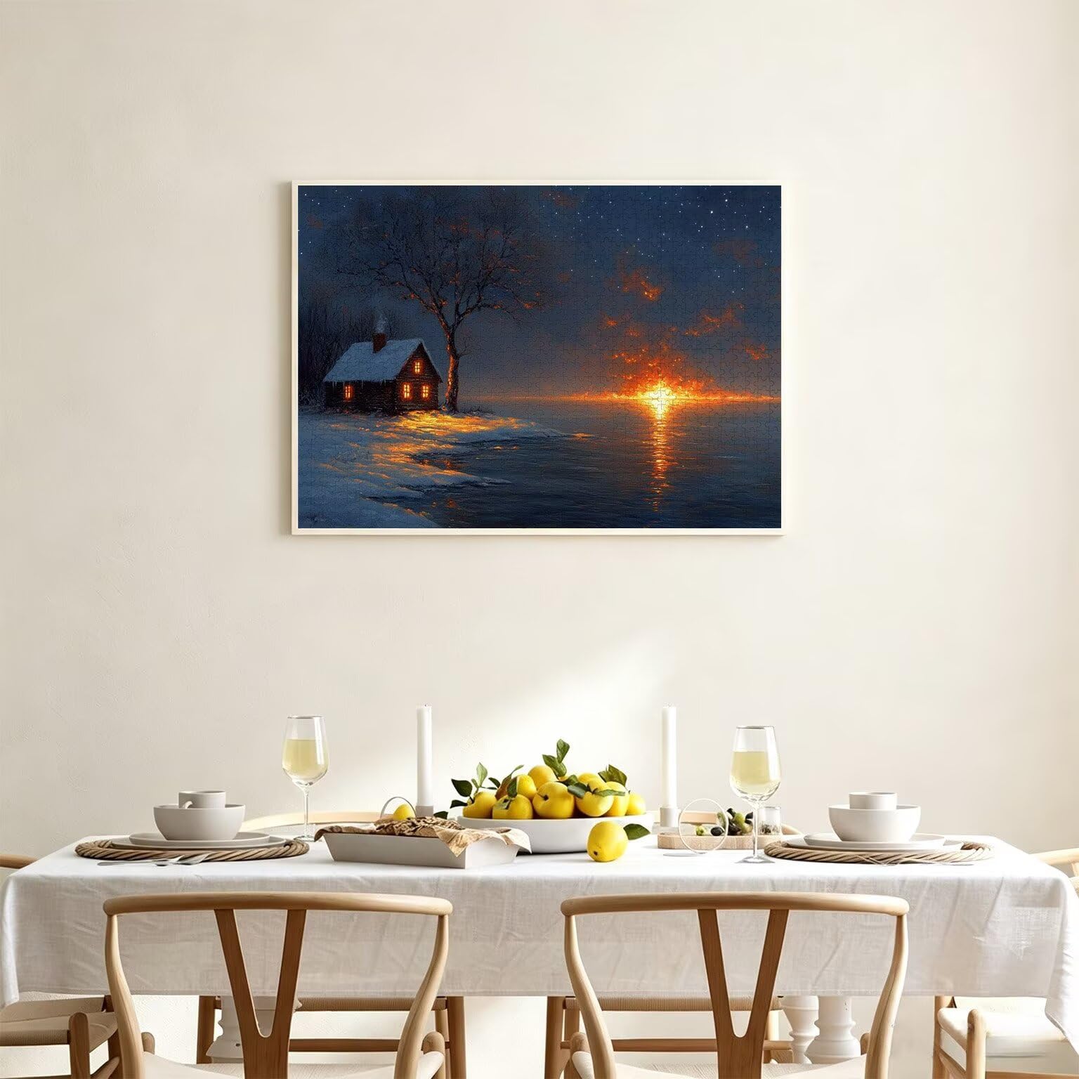 Puzzle dla dorosłych 2000, Starry Sky House, 99x70cm, n-784