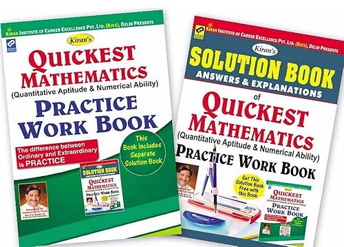 Quickest Mathematics Practice Work Book (With Solution Book) English - 1644