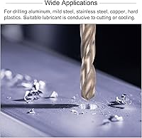 Vista 6 de uxcell Juego de grifos y brocas, M2.6 x 0.45 H2 para máquina de flauta recta a mano izquierda, broca giratoria de acero de alta velocidad M35