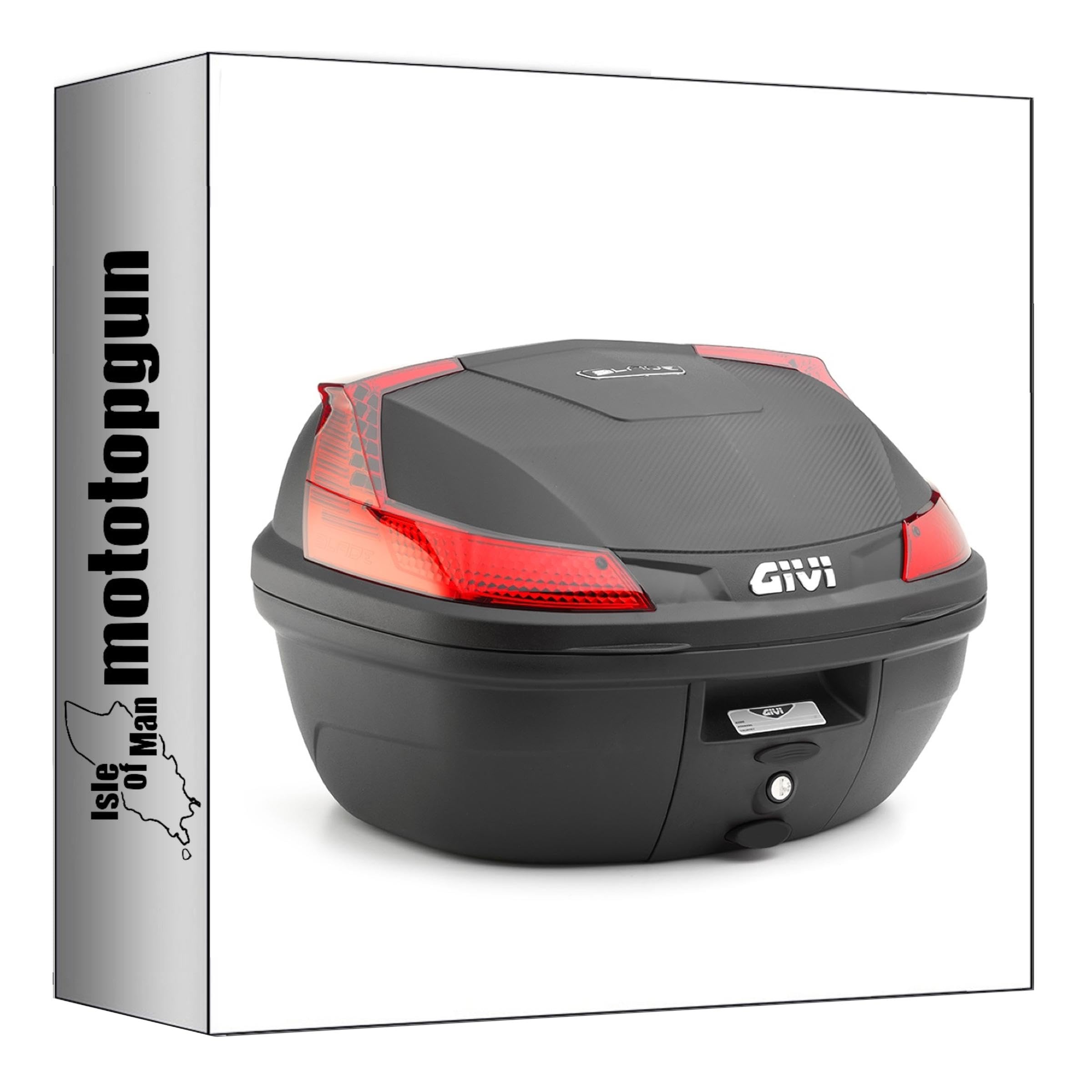 Givi Top Case B37N Monolock Blade noir 37L avec support pour Kawasaki Z900 2017 à 2019 - 6