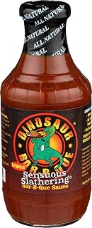 Dinosaur Sensuous Slathering BBQ Sauce, Gluten-Free, 19 oz Bottles (Pack of 6) - Bold BBQ Flavor for Grilling