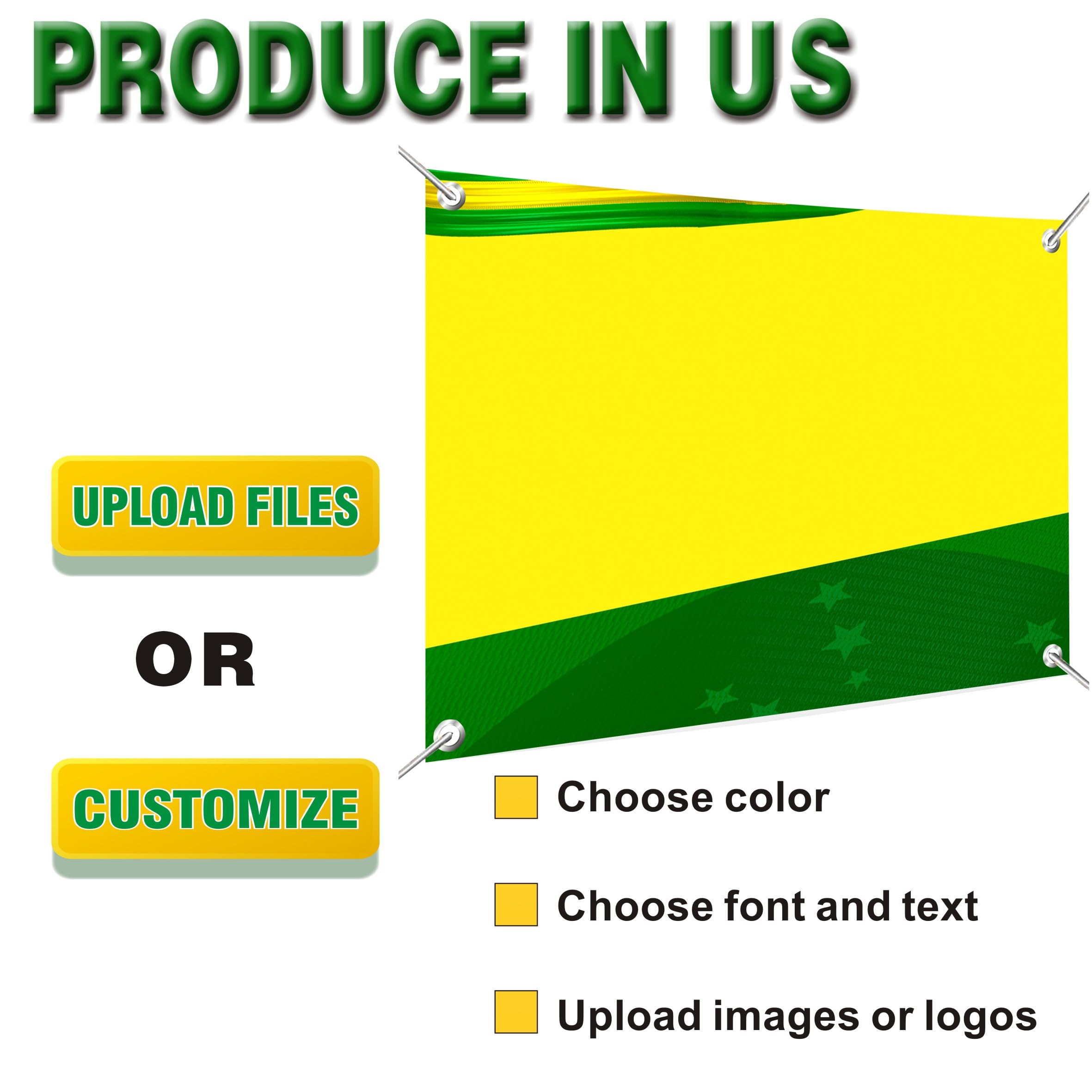 TFEN - 3ft x 5ft Custom Vinyl Banner for Indoor & Outdoor Use - Full Color 13 Oz Custom Banner Sign - Personalized Banner with High-Resolution Images, Text, & Graphics for Events