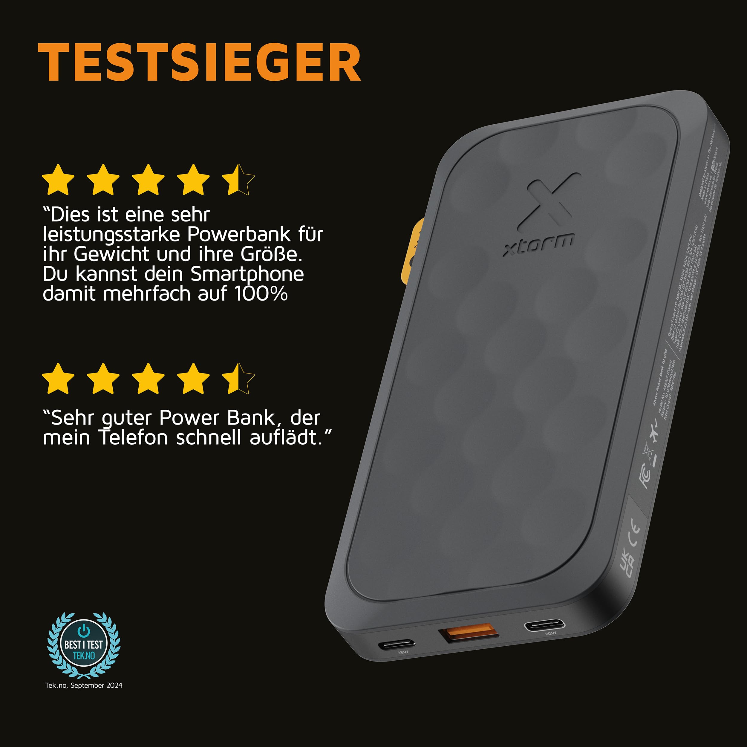 Xtorm Fuel Series 5 Power Bank 10000 mAh 20W Midnight Black