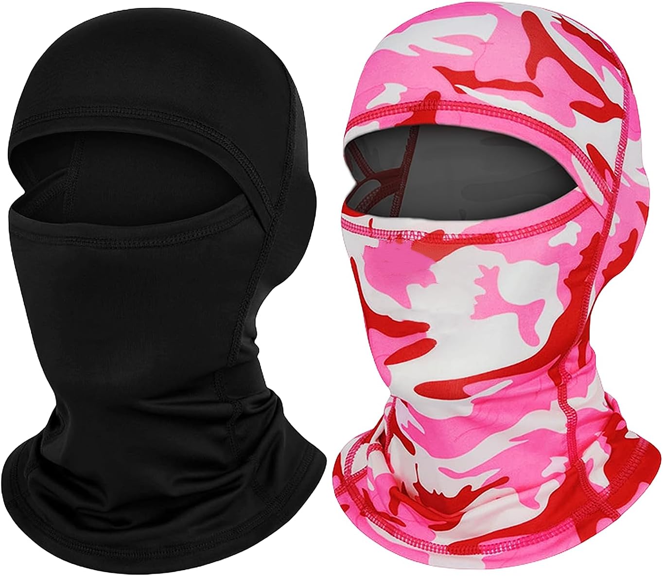 Women Lightweight Camo Balaclava Ski Mask Windproof UV Protection Sun Hood Fishing Running Riding