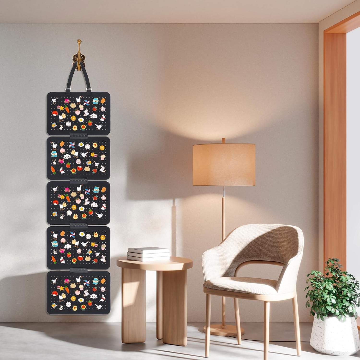 Enamel Pin Display Panel 5 Detachable Pages Brooch Storage Holder