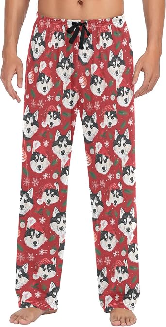Queens Guard British Army Soldiers Pajama Pants for Men Comfort Sleep Lounge Bottoms Straight-fit with Pocket S-XXL