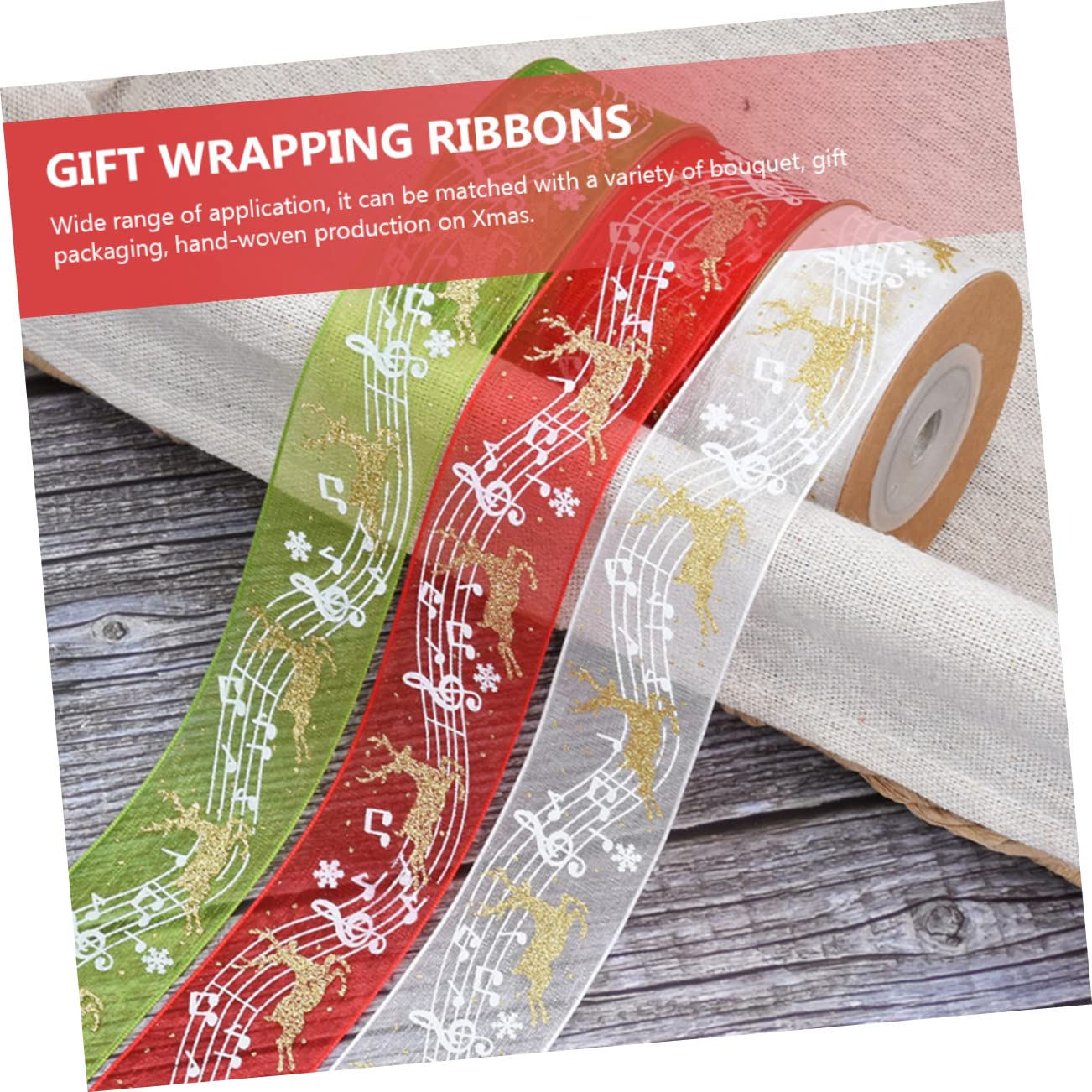 12stücke Teiliges Weihnachtsschleifenband Weihnachtsdekoration Für Geschenkverpackung Und Bastelarbeiten