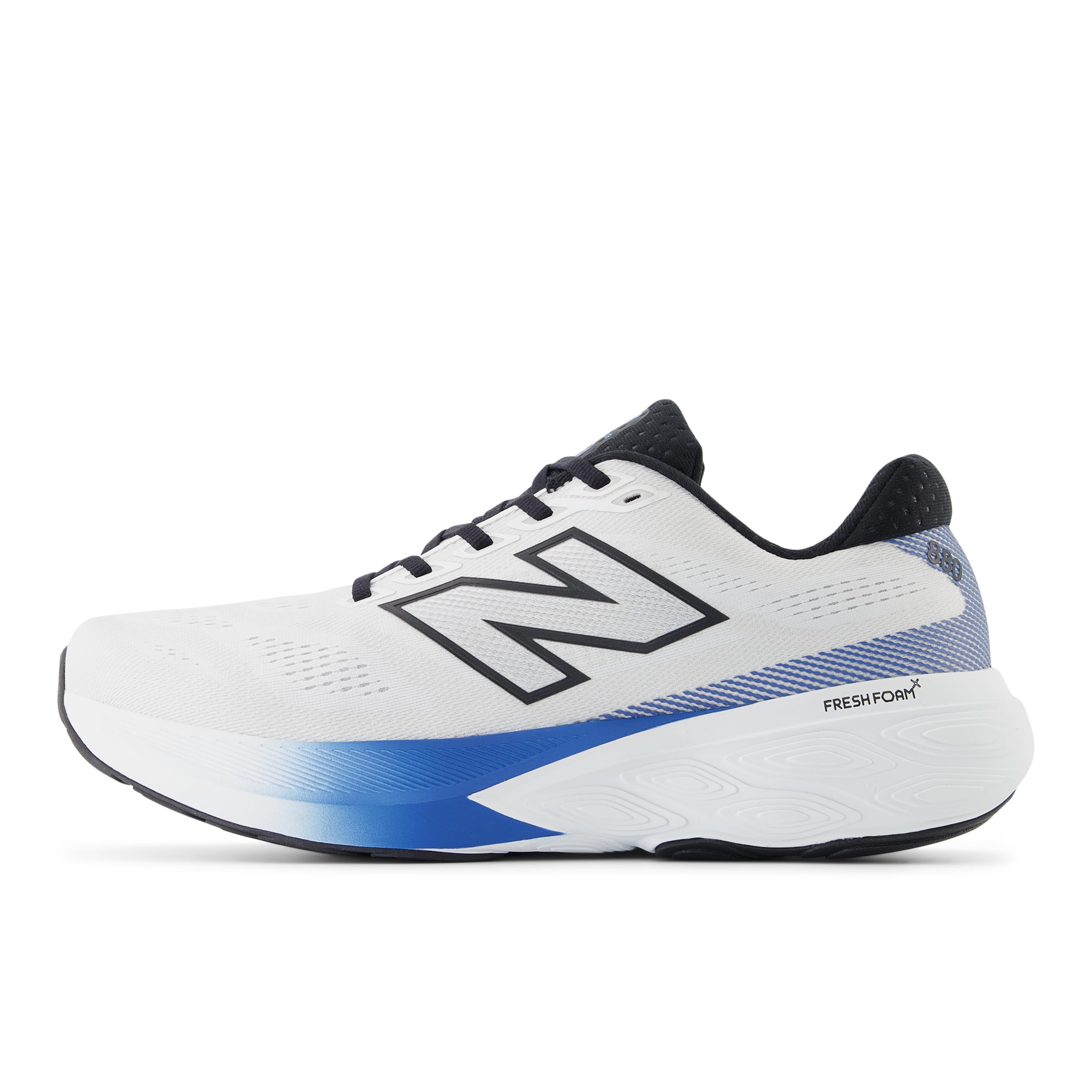 New Balance Fresh Foam X 880v15 Herren, Nb 103 Weiß/Blauer Achat/Schwarz, 11.5 – Ansicht 2