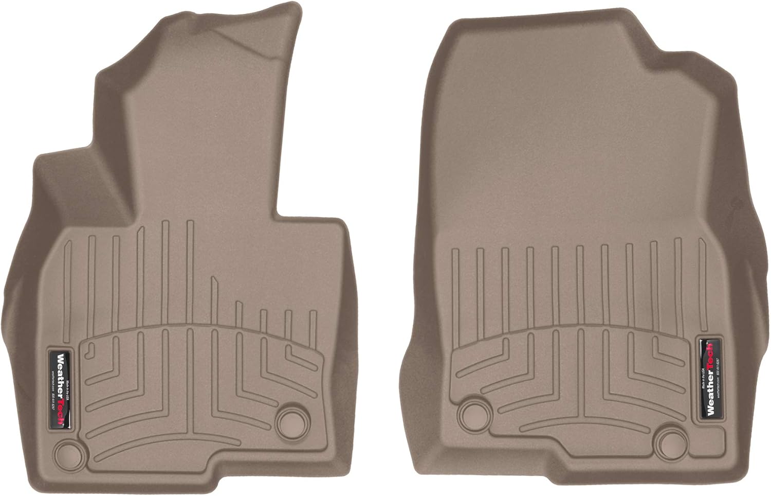 WeatherTech Custom Fit FloorLiners for Mazda CX-5-1st Row (4511871), Tan