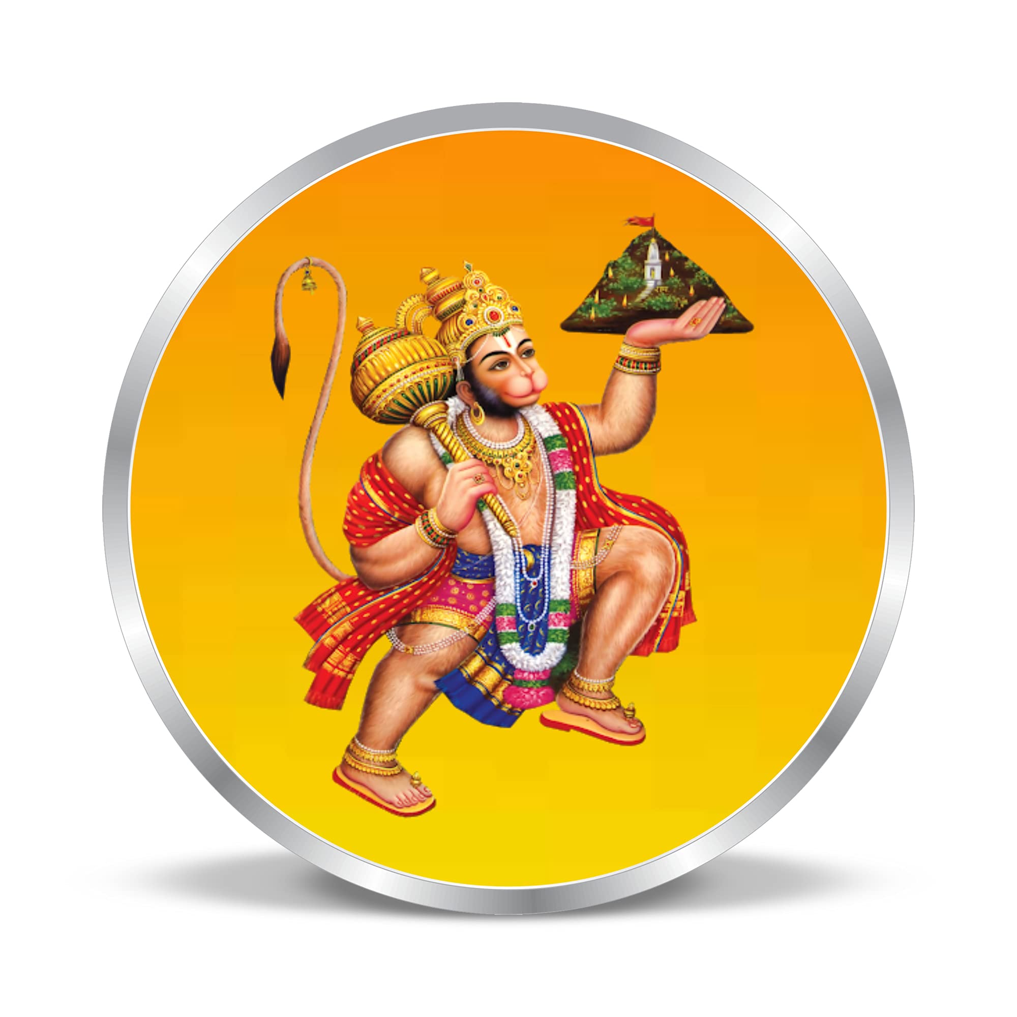 Precious Moments BIS Hallmarked Silver Coin Hanuman 20 gm 999 Pure