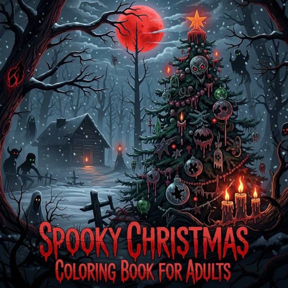 Spooky Christmas Coloring Book for Adults: Terrifying Christmas Scenes for Fear-Loving Adults