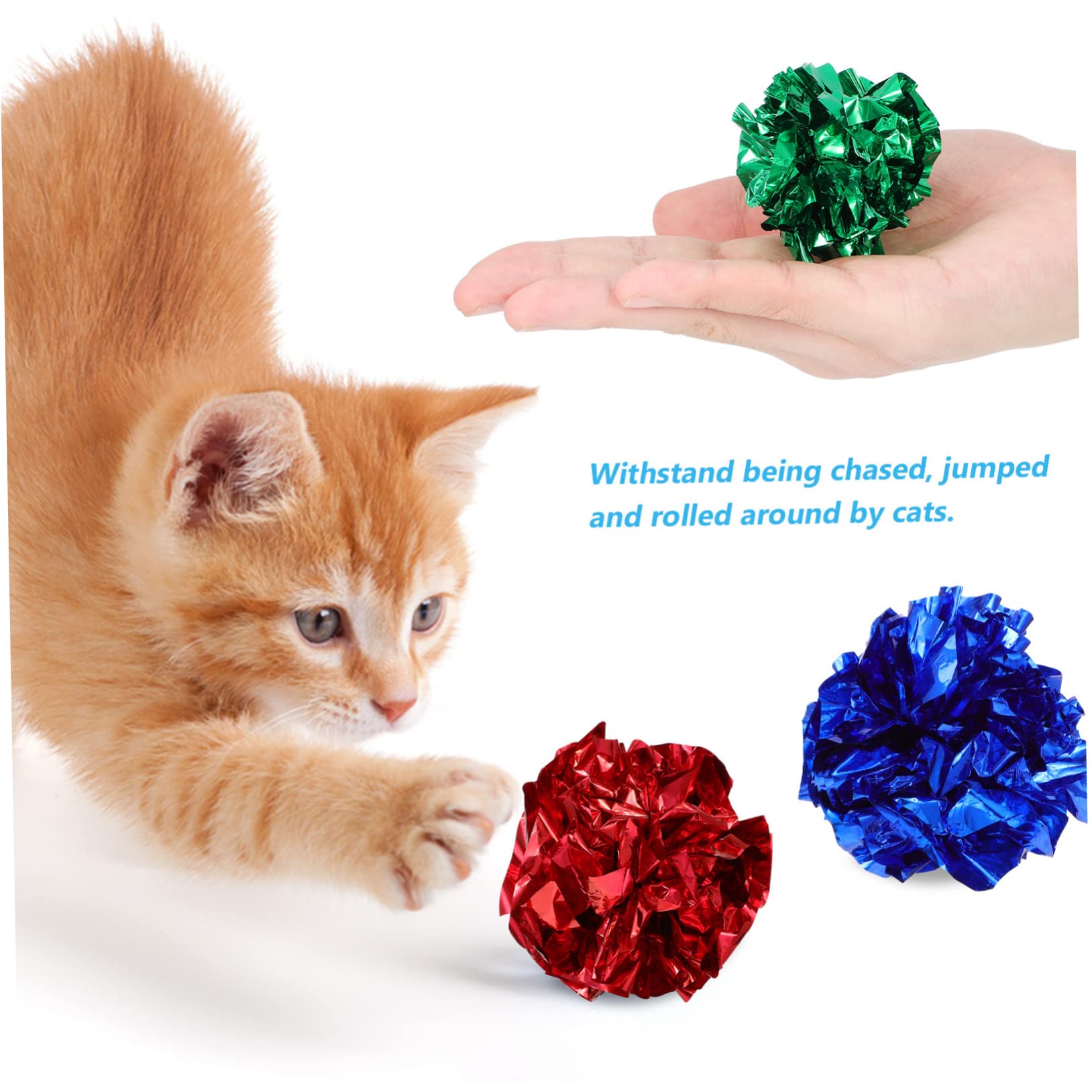 Happyyami 75stücke Teiliges Katzenspielzeug Plüschbällen Und Bunten Rasselbällen Für Interaktives Spielen Fördert Bewegung Und Selbstbeschäftigung Für Katzen Und Kätzchen