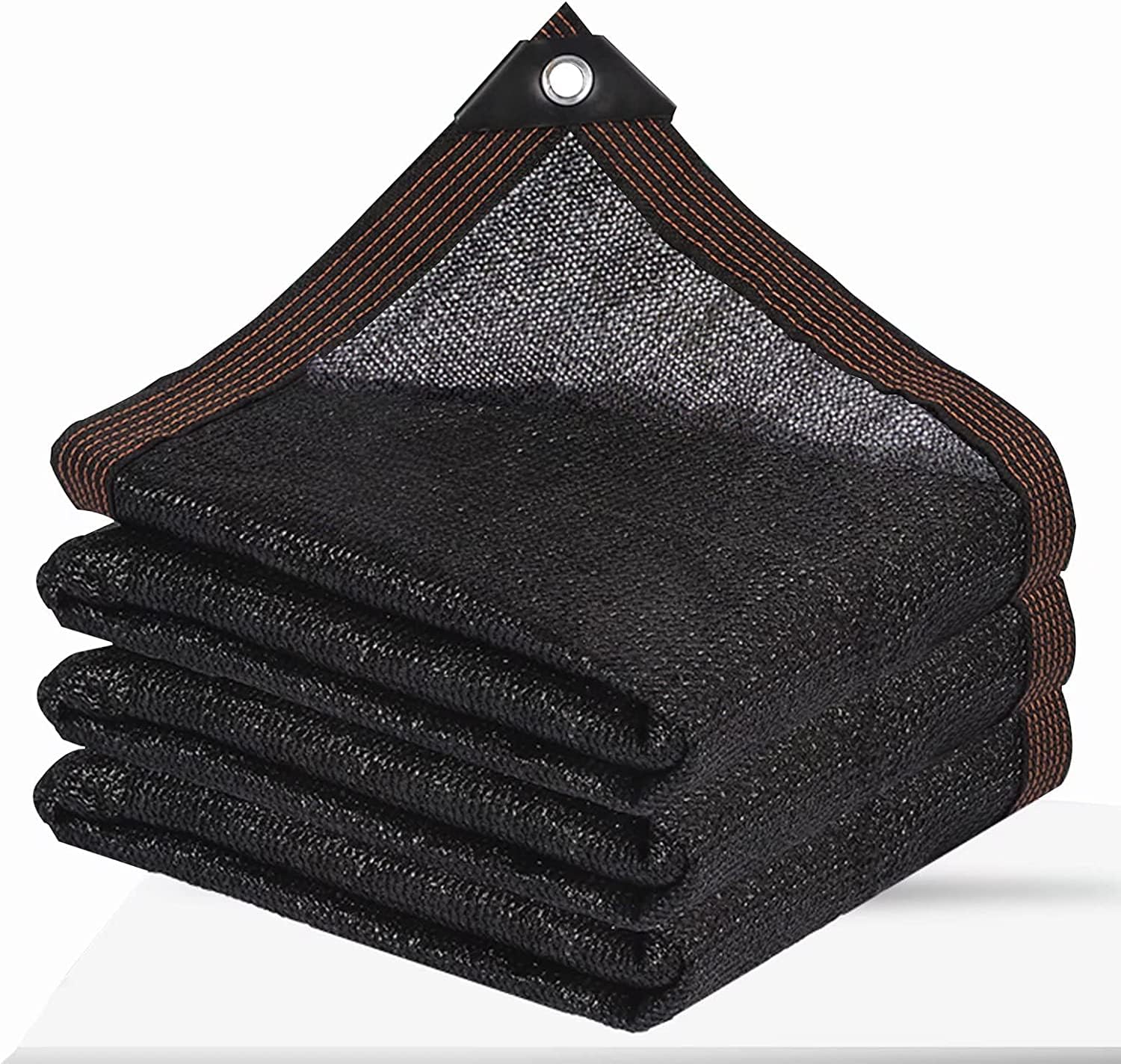 ZOZIJIU Rete Ombreggiante - Rete Ombreggiante con Occhielli, Tenda Leggera e Resistente per Terrazza, Pergola, Balcone, Giardino, Piante, Serra, Pollaio, Esterno (Nero, 6 x 8 m)