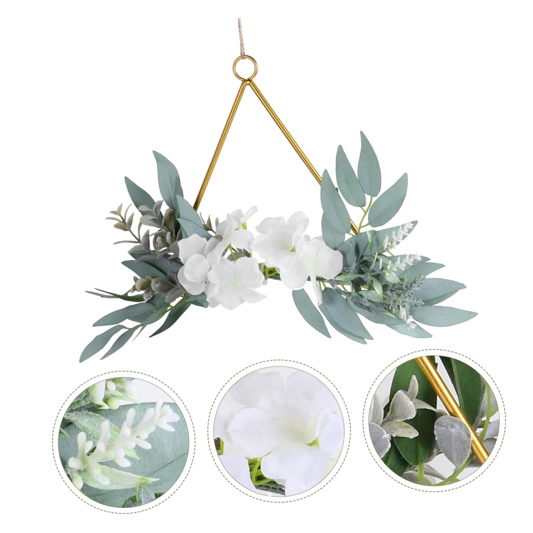 Ciieeo 3 Guirnaldas Colgantes De Hierro Decorativas Y De Imitación para Bodas Fiestas Y Decoración del Hogar.