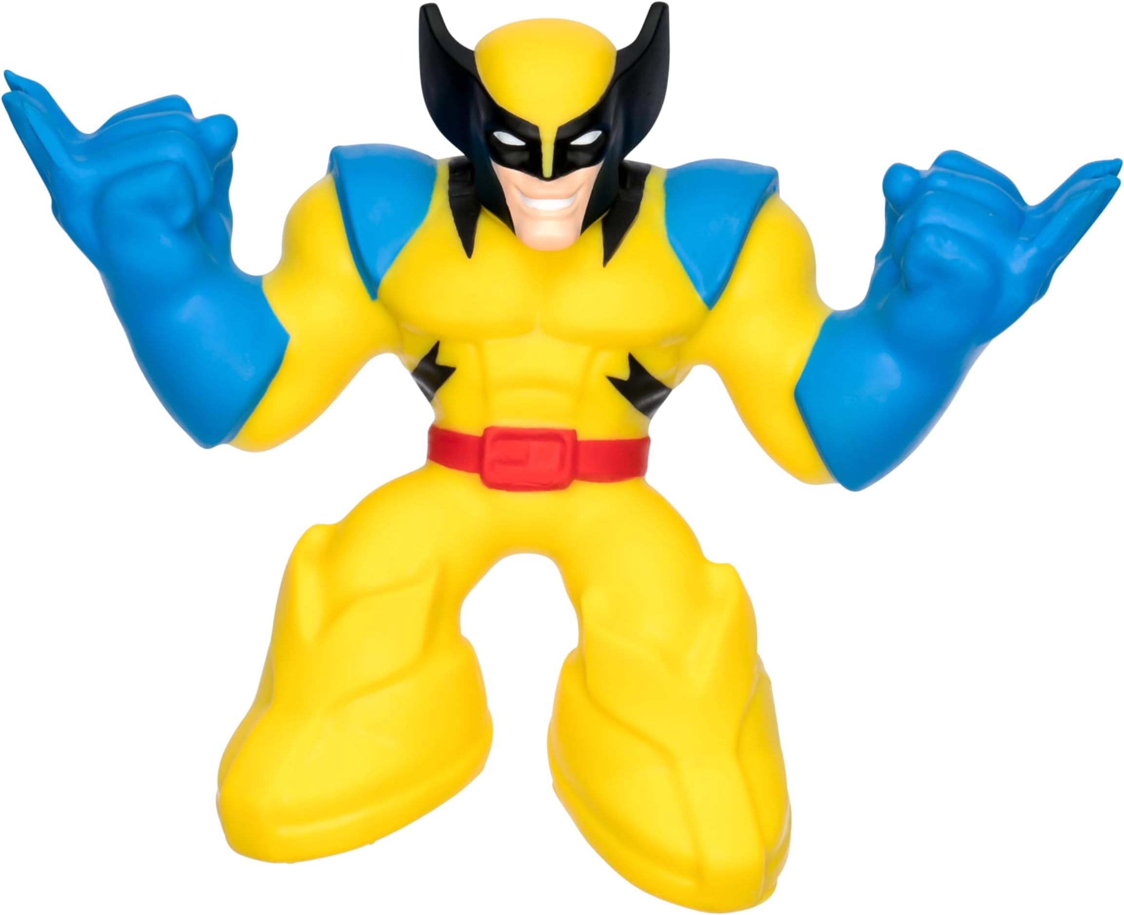 Heroes of Goo Jit Zu Marvel Studios X-Men '97 Wolverine Stretchy Action Figure, With Metallic Rheoscopic X-Gene Filling, Stretch to 3 times his size!
