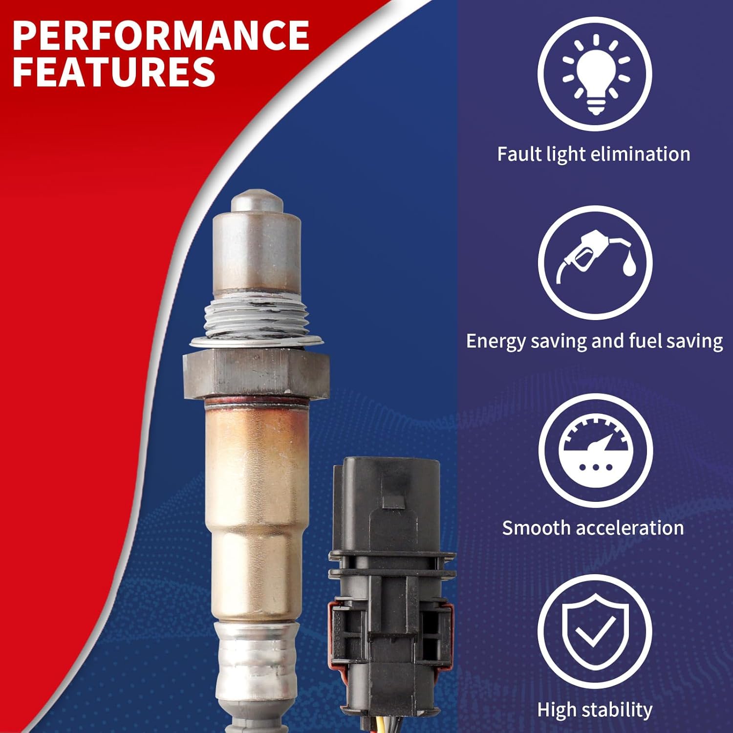 234-5713 Oxygen O2 Sensor Upstream Heated Air Fuel Ratio Compatible with Ford EcoSport 2018-2022 Focus F-150 Expedition Lincoln Navigator 1.0L 2.0L 3.5L L3 L4 V6 Replace F1FZ9F472A GN1Z9F472A