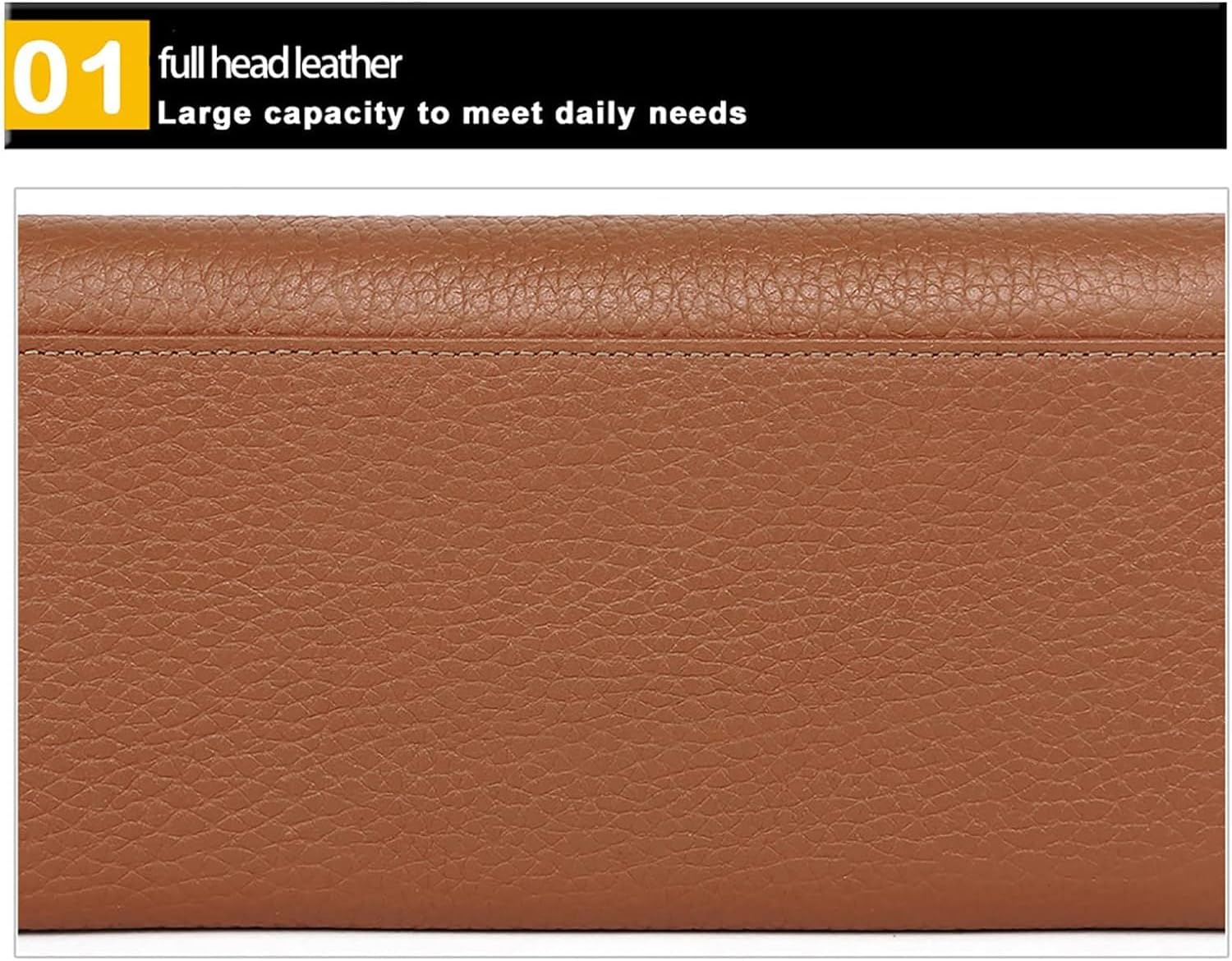 WYUYIWH レザー レディース 財布 RFIDブロッキング バックルライチ柄 クラッチバッグ ロング 大容量 マルチカードホルダ