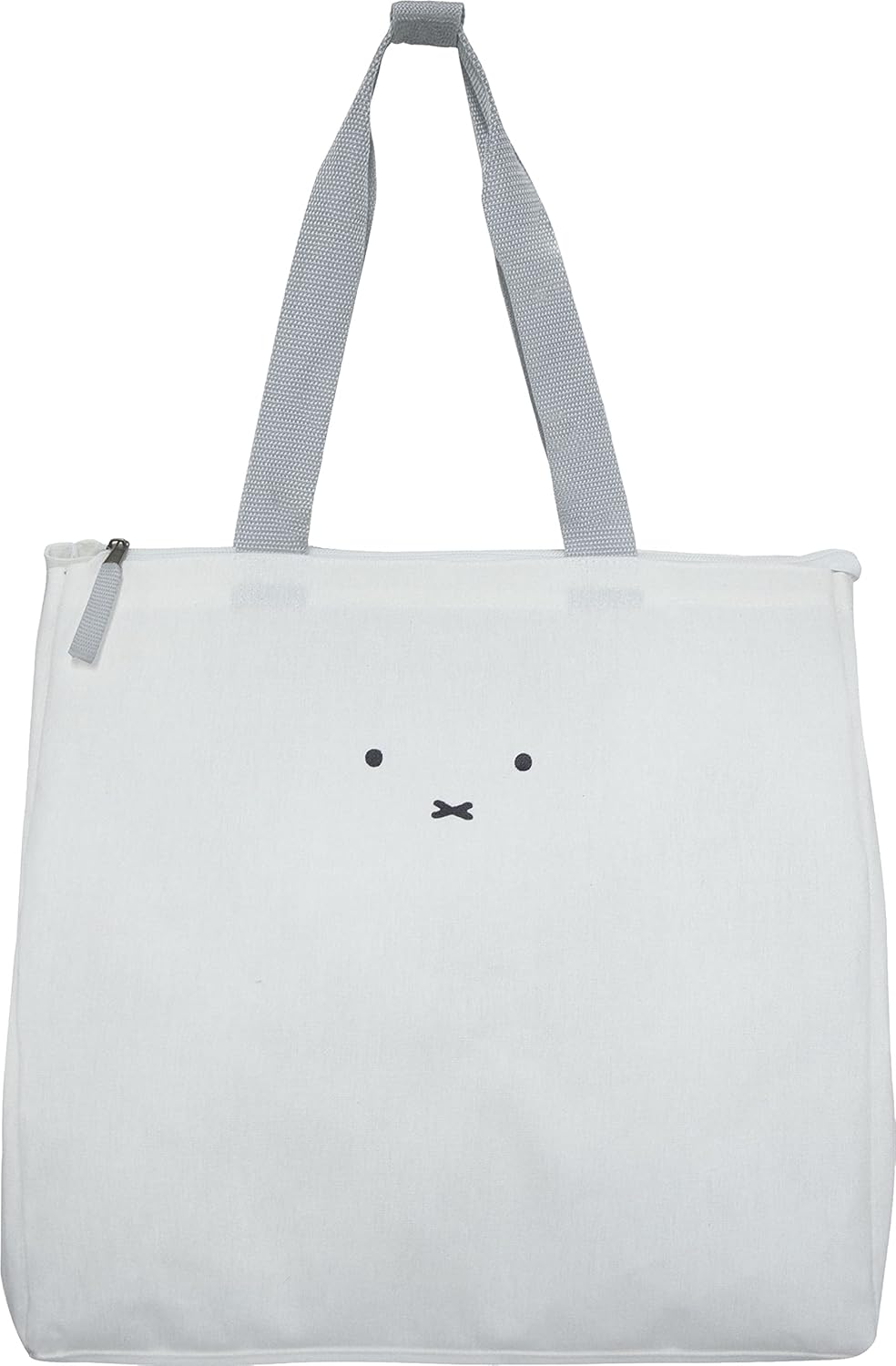 オカトー トートバッグ ランドリーバッグ エコバッグ スクエア 角型 25L ミッフィー 顔だけミッフィー 本体=縦35×横35×奥行25cm(持ち手含まず)