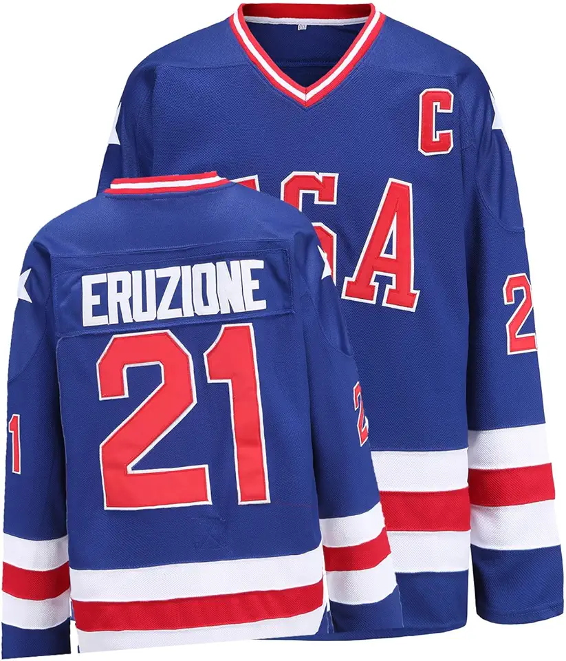 YWIES Hockey Jersey of USA 1980 Olympic Team Ice Hockey Jerseys Stitched Letters and Numbers S-XXXL product image