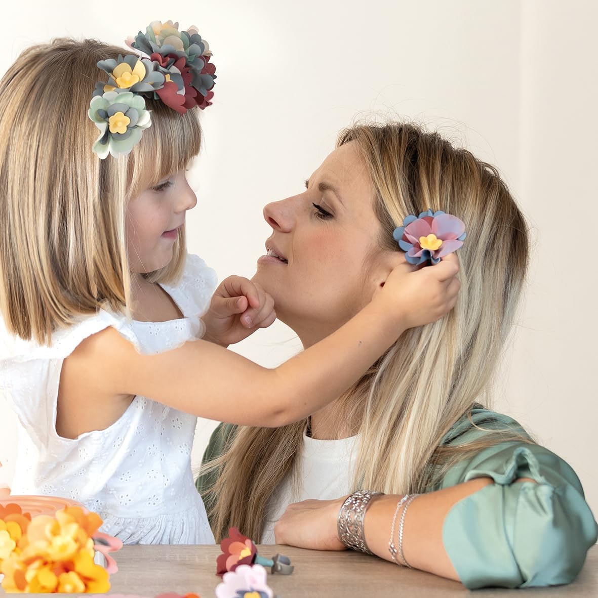 Smoby Créa Flower Jewellery Box Refill – Many Additional Accessories – Ages 3 and Up – Made in France