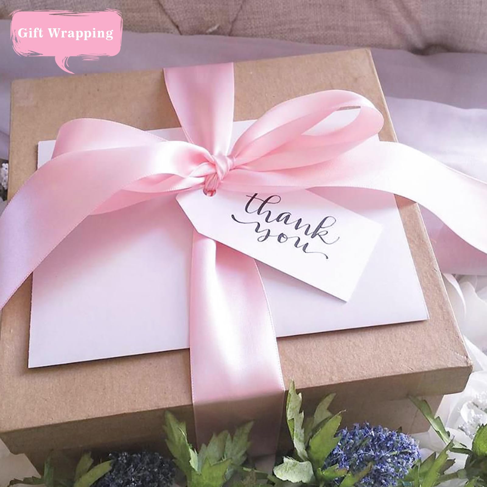 G2PLUS Pink Satin Ribbons 50mm: 22M Wide Fabric Ribbons for Gift Wrapping Crafting, Wedding Decoration, 50mm-22m-1pc - Image 4