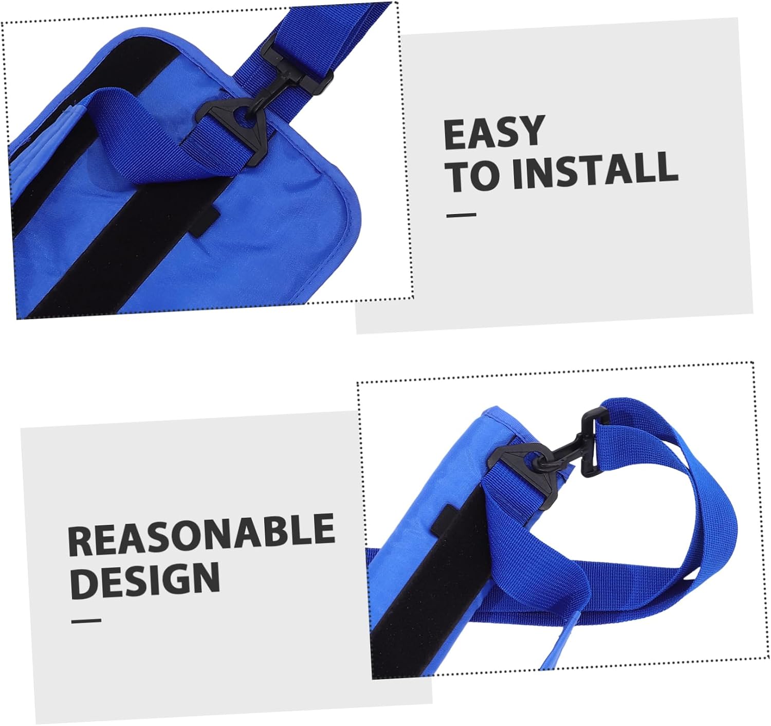 KOMBIUDA Reusable Golf Club Holder Grip Style Single Pole Bag Golf Bag Nylon Mesh Easy to Carry