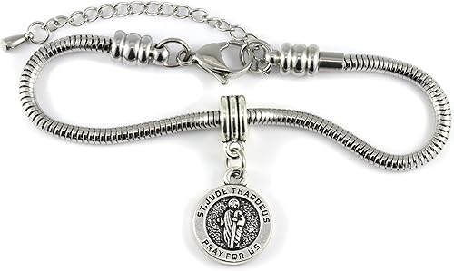 Vista 8 de Dave The Bunny Pulsera de cadena de serpiente de San Jude