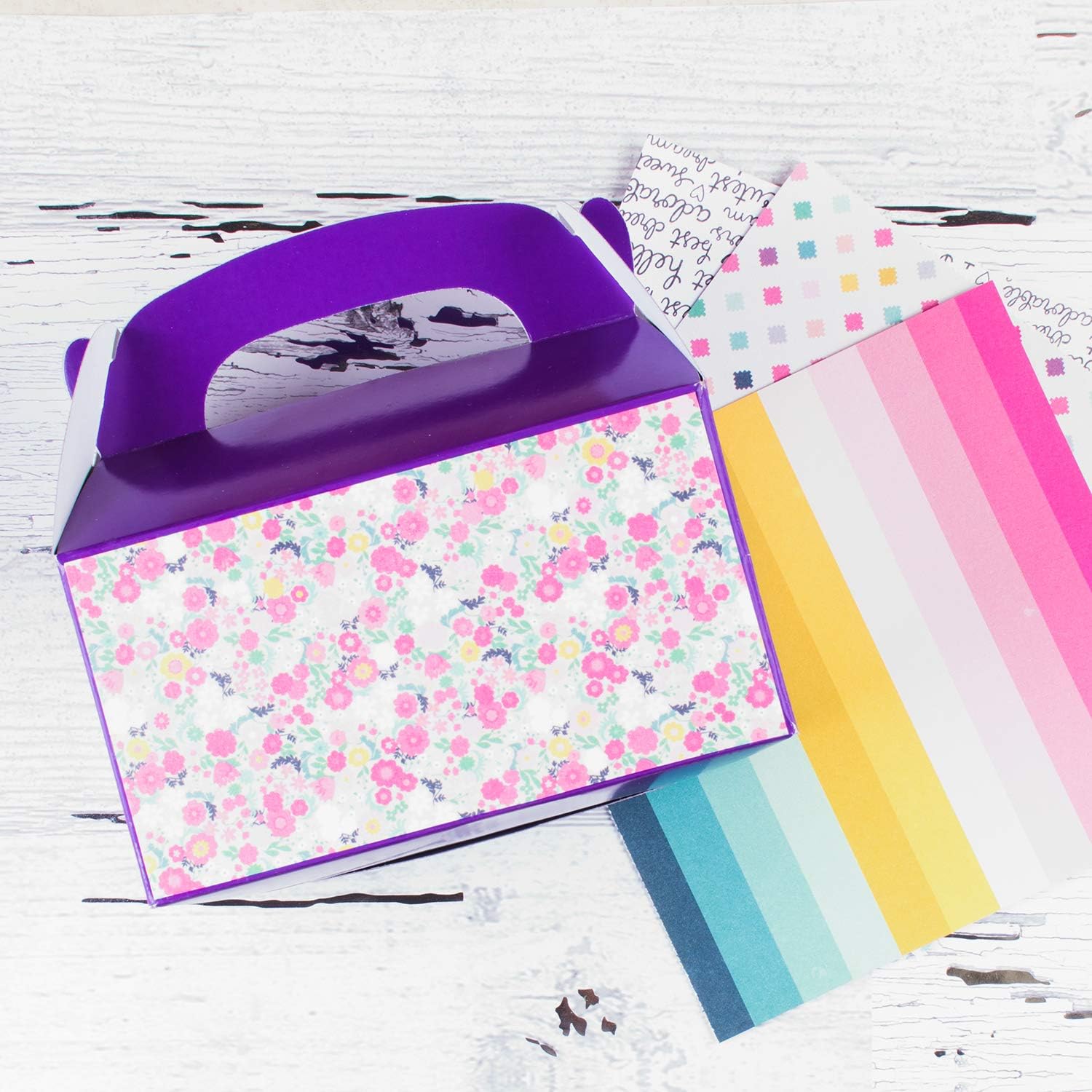12 Assorted Bright Color Treat Boxes Birthday Party Favors Shower Favor Box Super Z Outlet