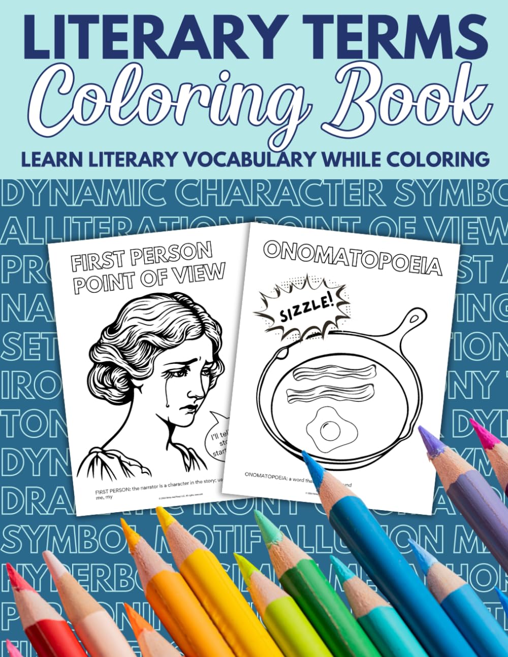 Literary Terms Coloring Book: Learn Literary Vocabulary While Coloring
