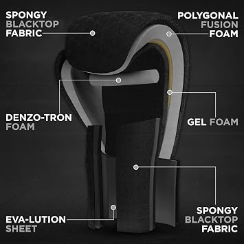 RDX Boxing Gloves, Maya Hide Leather Training Gloves for Muay Thai, Kickboxing, Sparring, Punch Bag, Punching Bag, Kickboxing Gloves, Martial Arts Training, Home Gym, Men, Women, 8 10 12 14 16 oz
