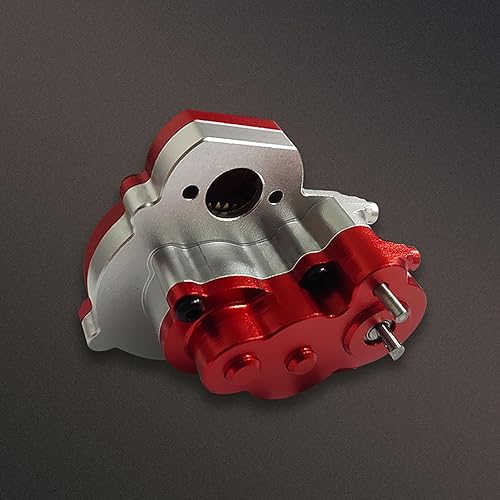 Miniatura 9 de Caja de cambios de transmisión de metal para coche de escalada RC con engranaje para FMS 124 FCX24 RC Crawler Piezas Accesorios (gris)