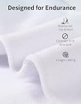CLOSEMATE Chaussettes pour hommes non Show Sneaker Sneker Bas coupe non glissoire Chausettes invisibles pour Oxford 6 Paires