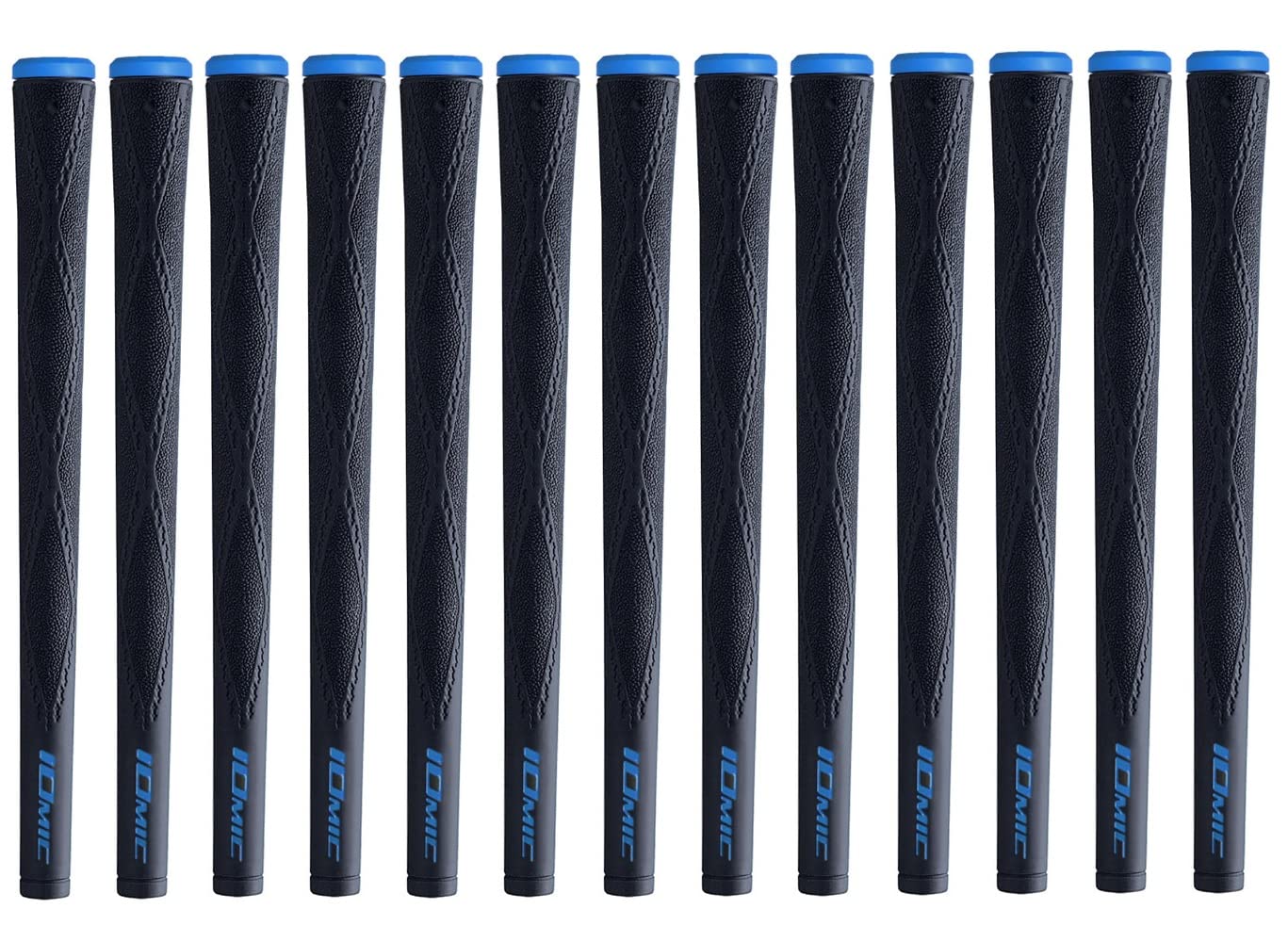 Iomic X-Evolution 2.3 Black Armor 2 Grip Bundle (13 Piece), Black/Blue Cap