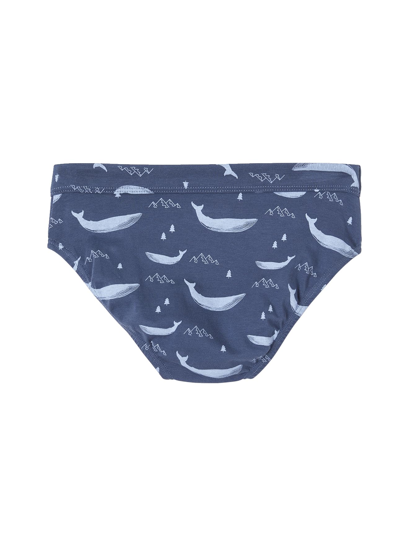 Vertbaudet 7er-Pack Jungen Slips mit Bio-Baumwolle, Wale