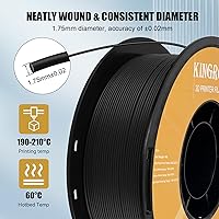 Vista 5 de Kingroon - Filamento de alta velocidad PLA para impresora 3D de 1.75mm, filamento rápido para impresora 3D para impresión hiper rápida