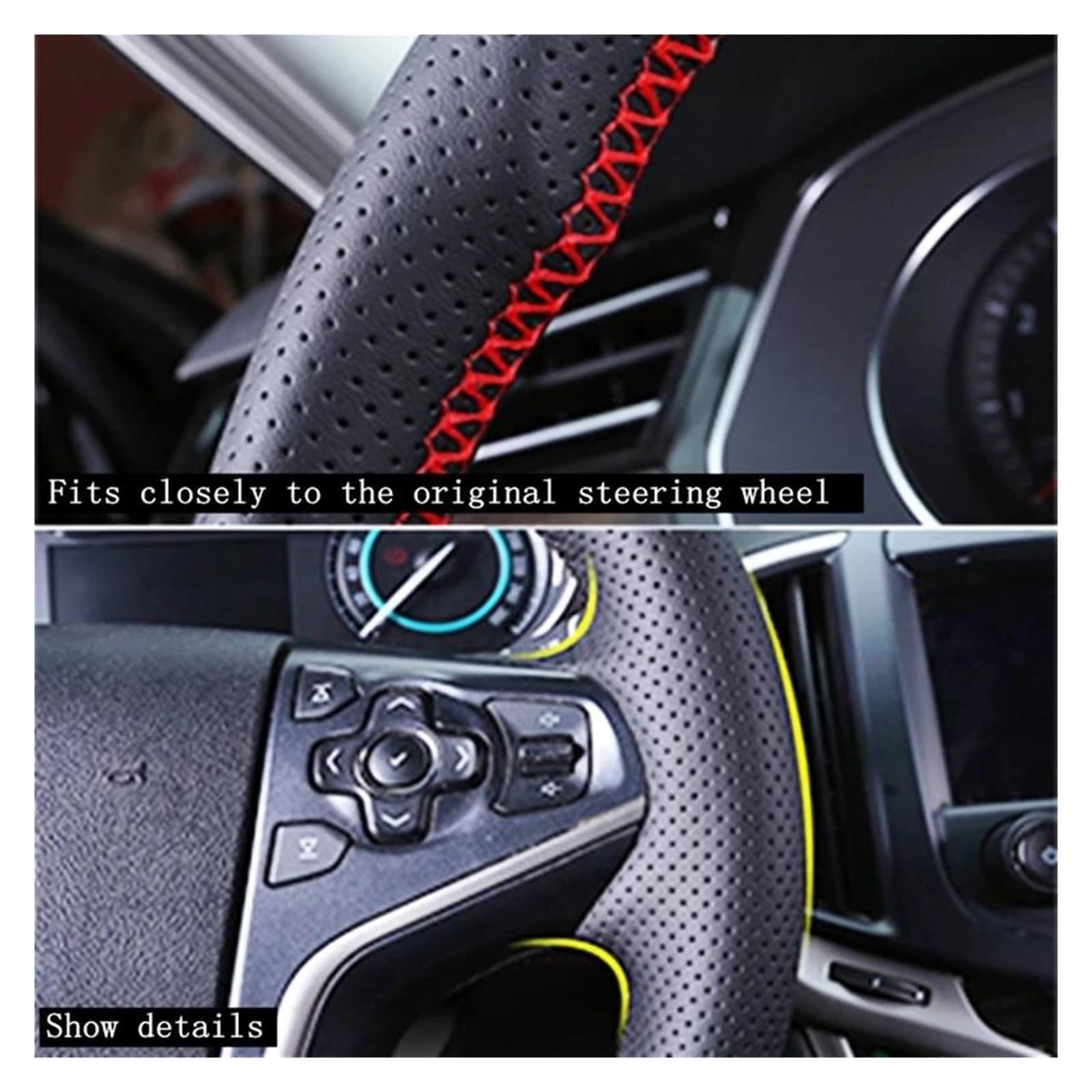 Osłona Kierownicy Samochodu Skóra Z Mikrofibry Dla Toyoty Avalon Camry 2018-2022 Korony 2018-2021 2022