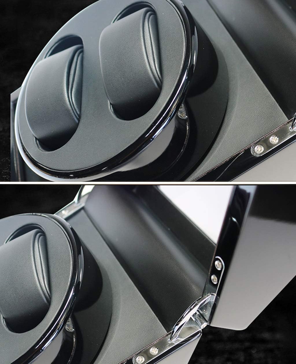 Watch Winders Watch Winder Boxes 2+0 Turn Table Device Rectangle Mute Automatic Double Watch Winder Mechanical Watch Storage Display Box Watch Box,A