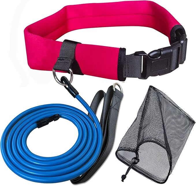 UCEDER Swim Tether Stationary Swimming,Swim Resistance Belt, Swim