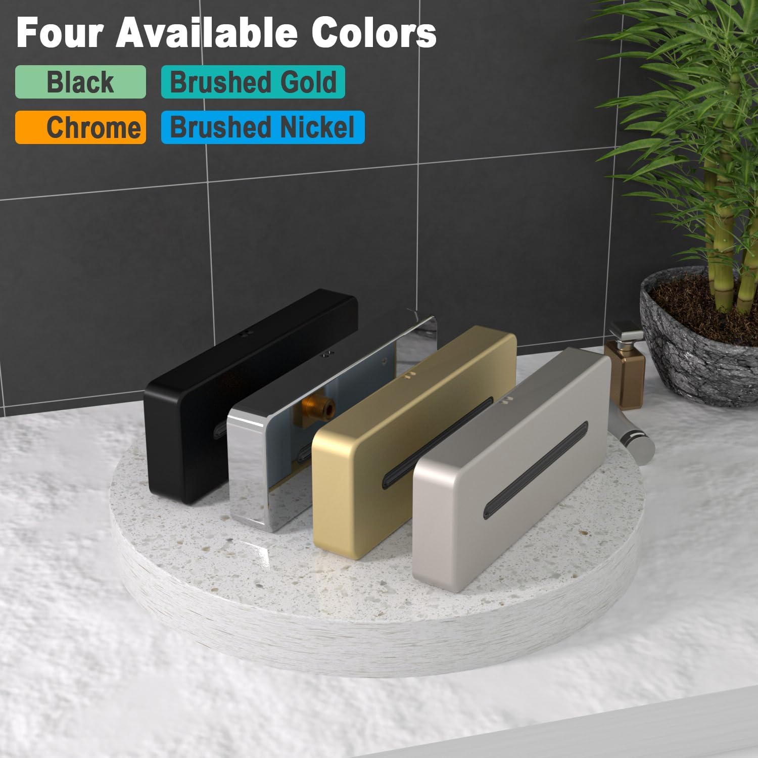 HOMEDEC Waterfall Bathtub Spout with Up/Down, Non Diverter Brass High Flow Thread-on Tub Filler Spout, Can be Used as Wall Mount Shower Head Without Diverter, Brushed Nickel