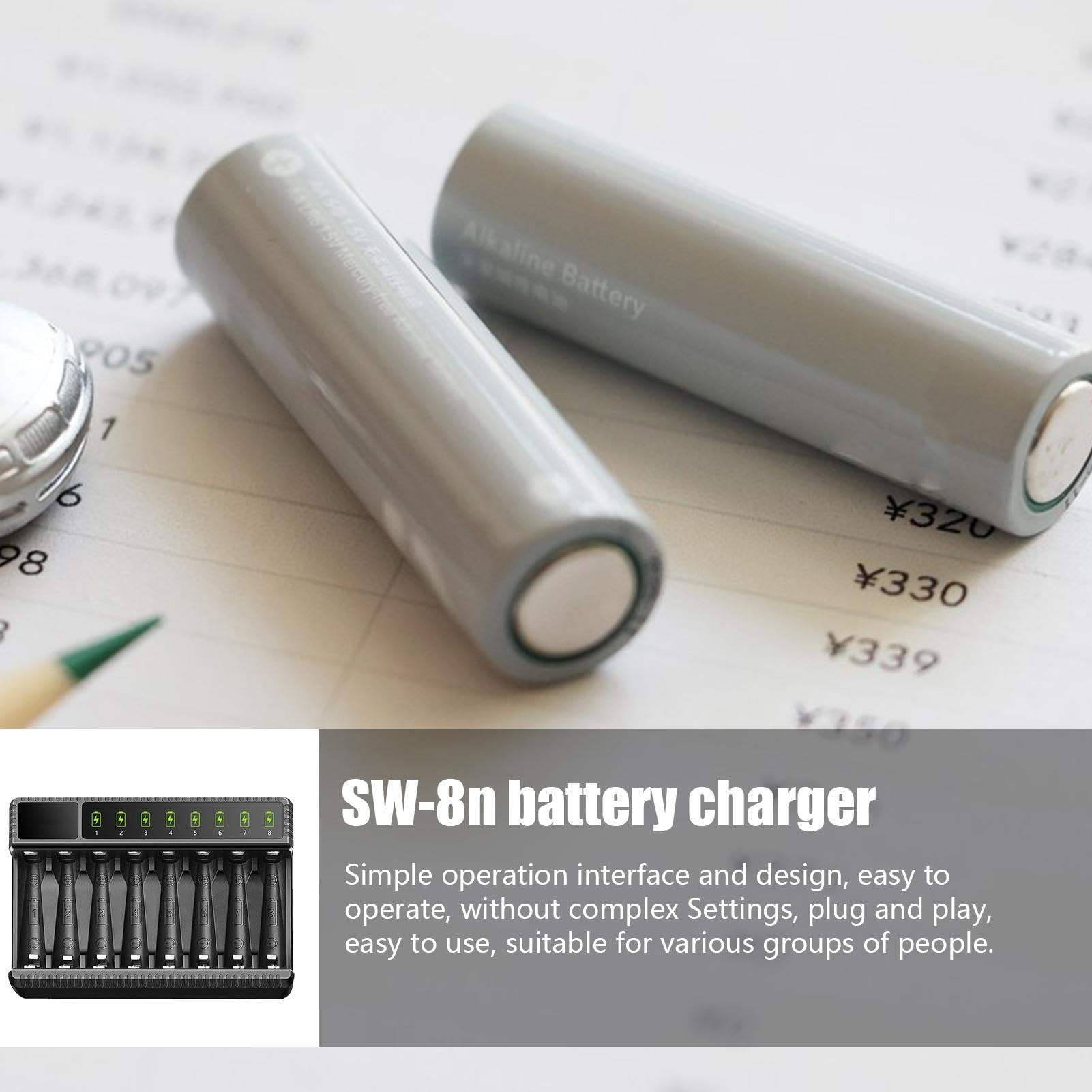 Amazon | バッテリー充電器 AAA、AAA バッテリー充電器