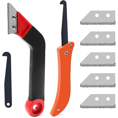 8-Piece Grout Rake Set: Effortless Grout Removal and Renewal