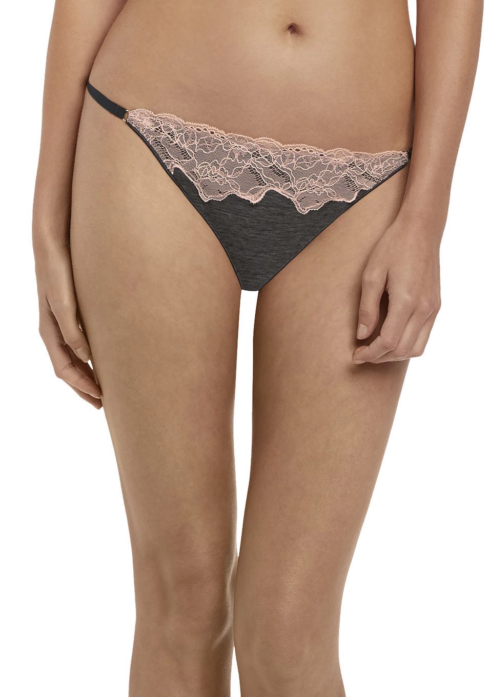 Freya Women's Charcoal Chi Low Rise Tanga Brief, Medium