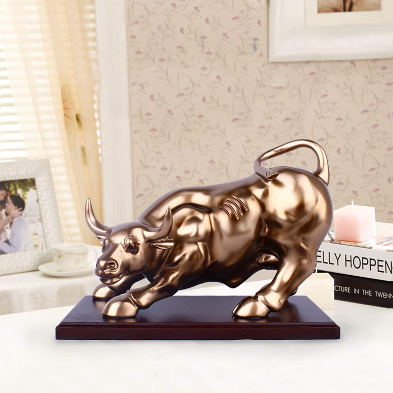 Bulle figur statue deko, stier figur,Abstrakte Tier Skulptur, Stier Harz Dekoration Tier Skulptur, repräsentiert viel Glück der Karriere und Reichtum,für Home Office Schreibtisch Geschenk Dekor.