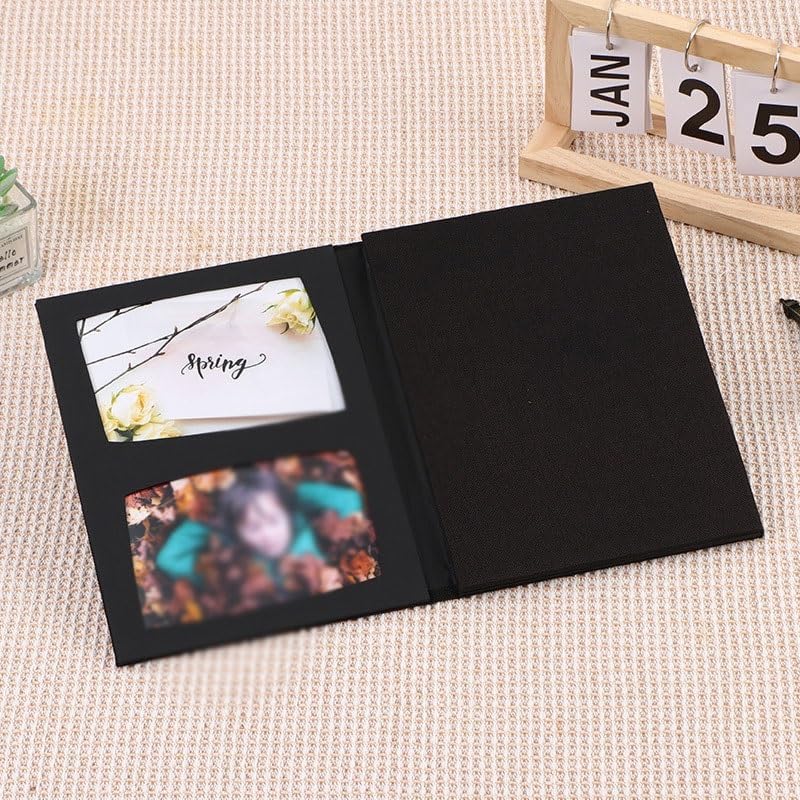Linen Folding Memorial Album Photo Growth Self Adhesive