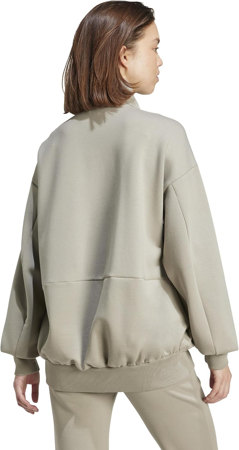 adidas womens All Szn Soft Lux Loose Full-zip Track Top - Image 3