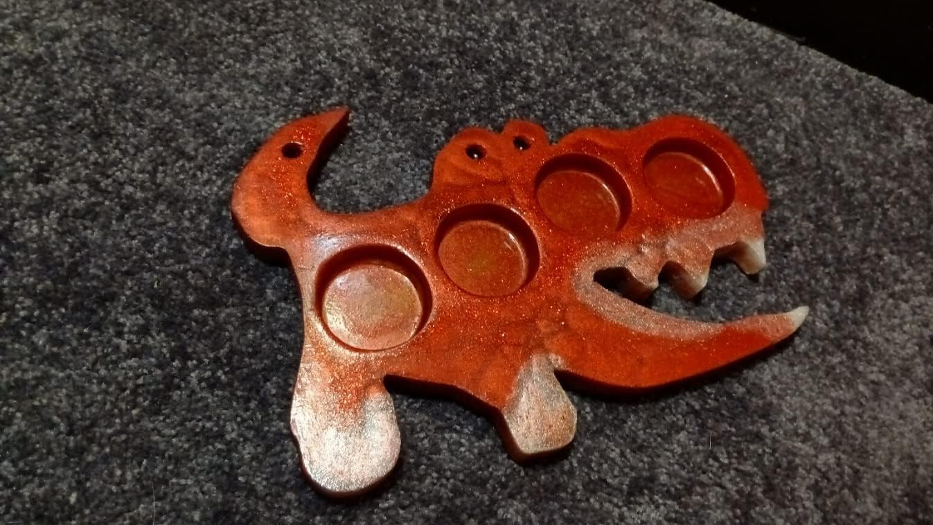 Monsta Flight Red Sparkle Epoxy beer flight