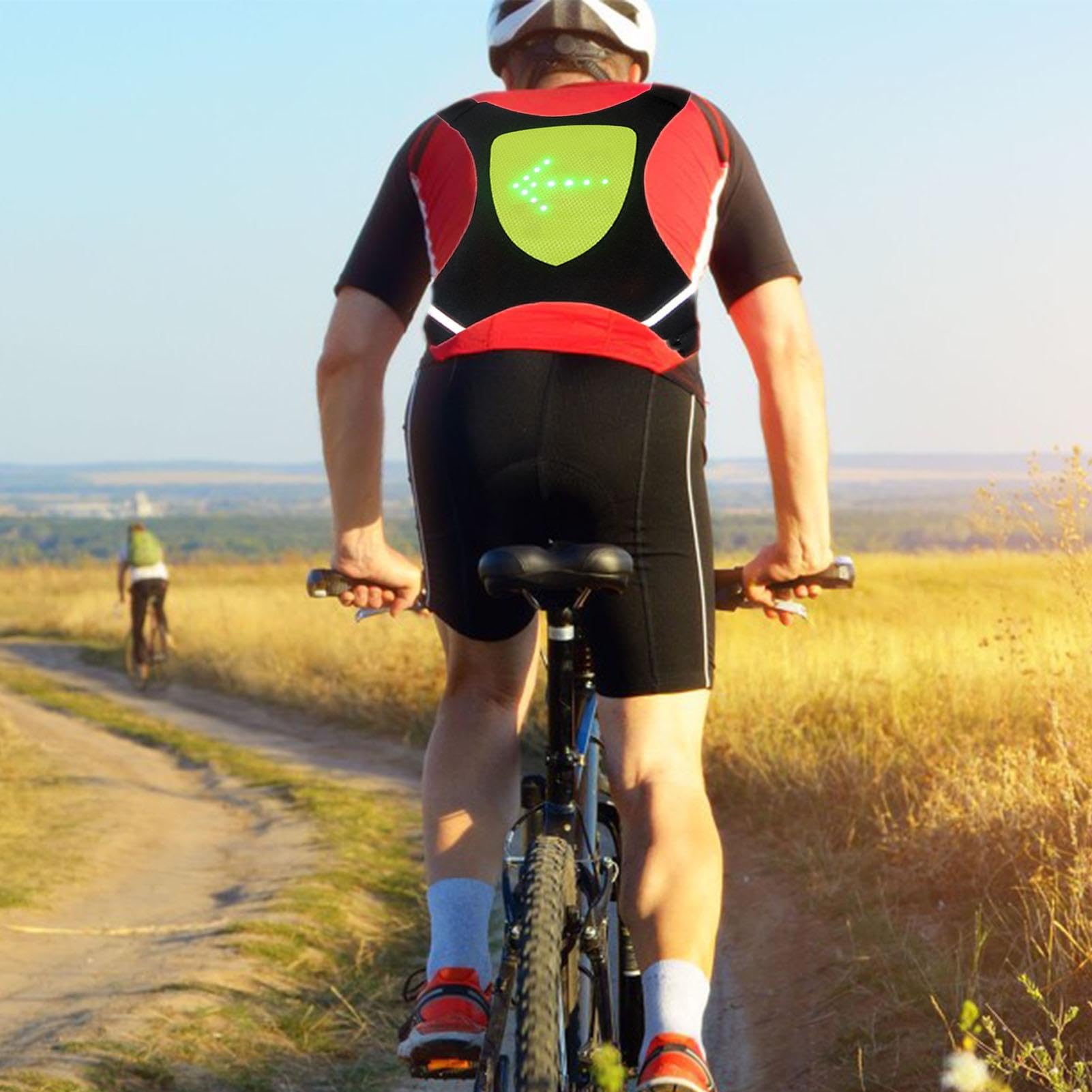Gilet de cyclisme avec LED clignotante - gilet haute visibilité avec LED, vêtements de cyclisme pour la nuit | Gilet de course réfléchissant-gilet lumineux de guidage universel pour joggeurs, cyclisme