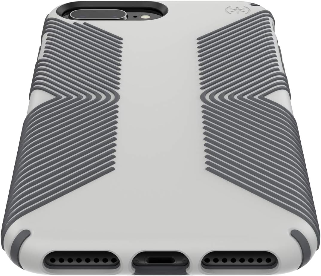 Speck Presidio Grip iPhone 8 Plus/iPhone 7 Plus/iPhone 6S Plus Case, Marble Grey/Anthracite Grey