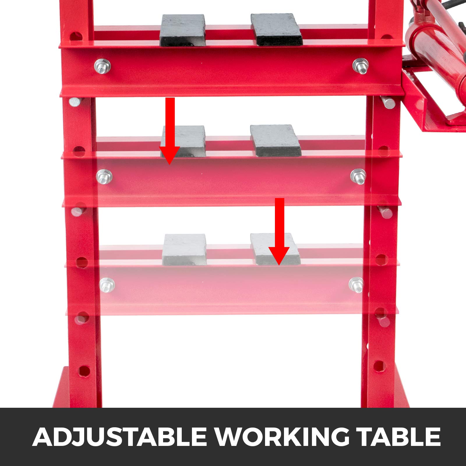 Bestauto Hydraulic Press 12 Ton Hydraulic Shop Floor Press with Heavy