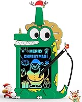 TEKFUN NanoDoodle Dinosaur LCD Drawing Board for Kids - 4.5in Portable Reusable Doodle Toy, Mess-Free Creativity Gift Ages 3-10